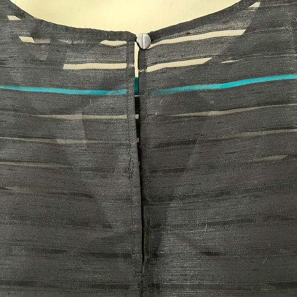 Banana Republic Sheer Stripe Sleeveless Top - Picture 4 of 4
